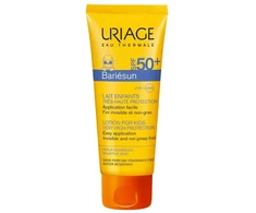 Uriage, Bariésun Baby Moisturizing Milk SPF50+, Hydrating &amp; Protecting, Lotion, SPF50+, 100 ml
