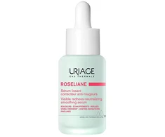 Uriage Roséliane Visible Redness-Neutralizing Smoothing Serum raminantis serumas jautriai / raustančiai veido odai, 30 ml