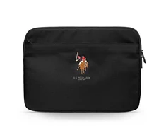 US Polo Assn. dėklas iki 13" nešiojamam kompiuteriui juodos spalvos