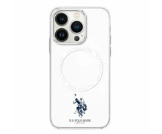 Us Polo Assn US Polo IML Ring MagSafe iPhone 16 - dėklas teleofnui baltos spalvos