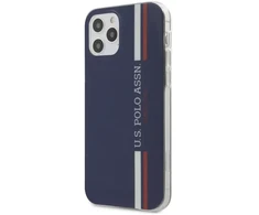 Dėklas Us Polo "Tricolor Vertic Stripes Cover iPhone 12 / 12 Pro" Mėlyna