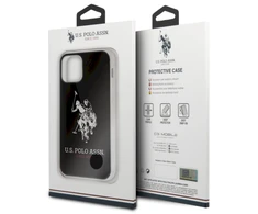 Us Polo Assn US Polo USHCP12STPUHRBK Apple iPhone 12 mini 5,4" telefono dėklas juodos spalvos Shiny Big Logo