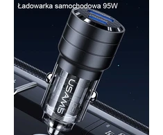 Usams C36 USB A+C 95W greitas automobilinis kroviklis