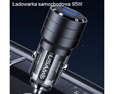 Usams C36 USB A+C 95W greitas automobilinis kroviklis