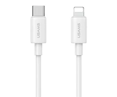 USAMS Ład. siec. 1xUSB-C T65 PD20W PD Greitas įkrovimas US-CC226 + laidas USB-C/Lightning US-SJ712 30W baltos spalvos Yi Series OYXLTZ02