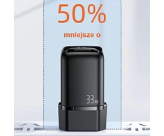 USAMS Tinklo įkroviklis 1xUSB-C+1xUSB T46 33W (only head) PD3.0 +QC3.0 Fast Charging juodos spalvos CC152TC01 (US-CC152)