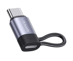 USAMS Adapteris AU17 Lightning – USB-C 30W aliuminio SJ677LN01 (US-SJ677)