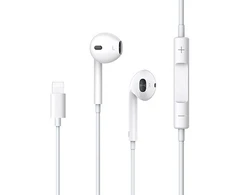 USAMS ausinės stereo EP-24 lightningiPhone 7/8/X/XS/XS Max/XR baltos spalvos HSEP2401