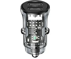 USAMS C31 CC162 automobilinė įkrovimo stotelė | 15W | QC | USB-A | juoda