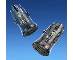 USAMS C31 CC162 automobilinė įkrovimo stotelė | 15W | QC | USB-A | juoda