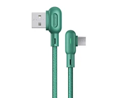 USAMS kabelis U57 MicroUSB 1,2m 2Ažalios spalvos SJ458USB02 (US-SJ458)