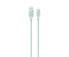 USAMS Kabelis lightning 2,4A 1,2mFast Charging Lithe Series žalios spalvos SJ565USB04 (US-SJ565)