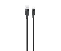 USAMS Kabelis lightning 2,4A 1,2mFast Charging Lithe Series juodos spalvos SJ565USB01(US-SJ565)