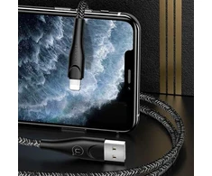 USAMS Kabelis pintas U41 lightning 1m 2A raudonos spalvos SJ391USB02 (US-SJ391) Fast Charge
