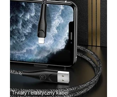 USAMS Kabelis pintas U41 lightning 2m 2A raudonos spalvos SJ394USB02 (US-SJ394) Fast Charge