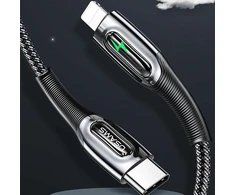 USAMS Kabelis pintas USB-C na Lightning Smart Power-off 20W PD Kabelis1.2m žalios spalvos SJ518USB02 (US-SJ518)
