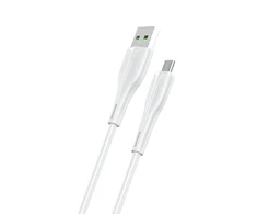 USAMS CABLE U38 MICROUSB 4A GREITAS ĮKROVIMAS OPPO 1M Baltas