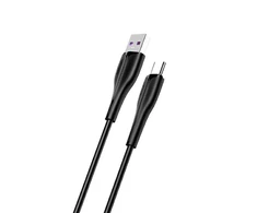 USAMS Kabelis U38 USB-C 5A Fast Charge for OPPO/HUAWEI 1m Juodos spalvos SJ376USB01 (US-SJ376)