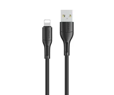 USAMS Kabelis U68 lightning 2A Fast Charge1m juodos spalvos SJ500USB01 (US-SJ500)