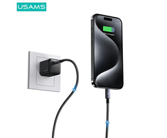 USAMS Kabelis USB-C į Lightning 30W 0,25m greito įkrovimo nešvarumai SJ679USB01 (US-SJ679)
