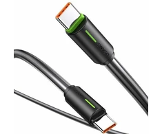 USAMS Kabelis USB-C/USB-C 1m SJ73460W juodos spalvos YU Series SJ734USB01 (US-SJ734)