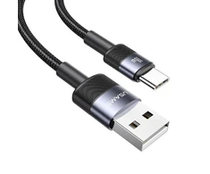 USAMS Kabelis USB į USB-C 3A 1,2 m greito įkrovimo nešvarumai SJ718USBSG01 (US-SJ718)