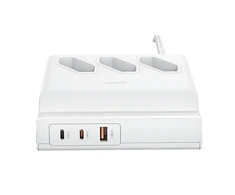 USAMS USB išplėtimo lizdas 65W Super Si Fast Charging baltas CC160TC01 (US-CC160)