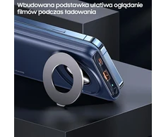 USAMS išorinė baterija PB62 10000mAh 20W QC3.0+PD magnetinis belaidis greito įkrovimo mėlynas 10KCD17104 (US-CD171)