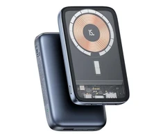 USAMS Powerbank PB67 10 000 mAh 15 W QC3.0 + PD magnetinis belaidis greito įkrovimo plienas / tamsus 10KCD18401 (US-CD184)