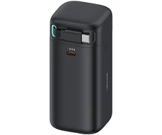 Powerbank 18000mAh PD45W su suvyniojamu kabeliu USB-C Fast Charge USAMS XMF Series 20KCD21601 (US-CD216) juodos spalvos