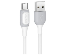 Usams US-SJ596 kabelis USB-C | 3A 1m baltas