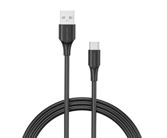 Vention USB 2.0 A į USB-C 3A laidas 0.25 m Ventiliacija CTHBC juoda