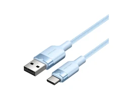 USB 2.0 A–USB-C 3A kabelis Vention CTNLF 1M (mėlynas)