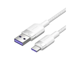 USB 2.0 A į USB-C 6A Vention CTOWF 1M kabelis (baltas)