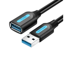 Vention USB 3.0 kištukinis ilginamasis kabelis Vėdinimo CBHBI 3m juodas PVC