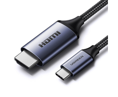 USB C – HDMI 2.1 8K 60 Hz kabelis 1,5 m Ugreen CM565 – pilkas