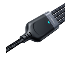 USB kabelis Joyroom S-1T4018A18, 4 in 1, 3.5A / Kabelis 1.2 m (juodas)