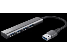 Trust Halyx USB 3.2 Gen 1 (3.1 Gen 1) Type-A 5 Mbit/s Juodas, Pilkas