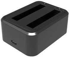 USB dviejų baterijų įkroviklis PULUZ, skirtas Insta360 X3