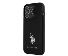 Us Polo Assn US Polo USHCP13LUMHK Apple iPhone 13 Pro / 13 6.1" dėklas telefonui juodos spalvos Horses Logo