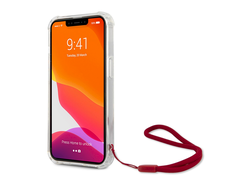 USHCP13MKSTTR U.S. Polo PC|TPU vertikalių dryžių dėklas iPhone 13 permatomas