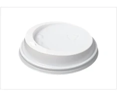 Vāciņš kartona glāzei 180 ml, D70mm, 100 gab., baltā krāsā