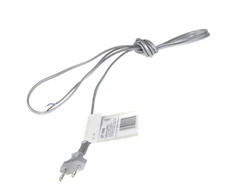 Laidas su elektros kištuku Zamel 2x0.5mm2 190cm sidabro sp.