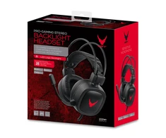 Laisvų rankų įranga VARR GAMING VH6020 su mikrofonu (RGB 3,5mm) juoda