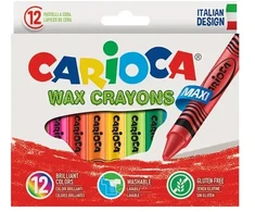 Vaškinės kreidelės CARIOCA Maxi, 12 vnt.