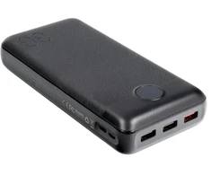 Išorinė baterija POWER BANK VEGER (W3008PD) 30000mAh (3xUSB; 1xType-C; QC3.0 20W) juoda