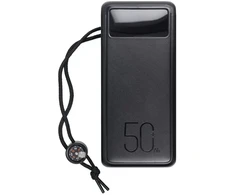 Veger Tank Boost (W5001C) Power Bank | 56,000 mAh | 130W | PD, QC | USB-A, USB-C | juodas
