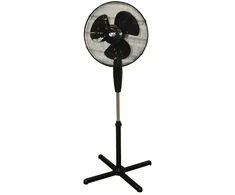 Ventiliatorius Besk Grīdas ventilators 40.64cm, 40W, 3 ātrumi, juodas