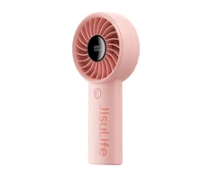 Ventiliatorius Jisulife Handheld Fan Life4 3600mAh Portable USB Fan - Rožinė