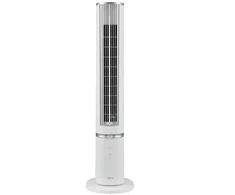 Midea Aroma Tower ventiliatorius, 45 W, visiškai nuimamas lengvam valymui, integruotas eterinių aliejų difuzorius, oro srautas: 38,3 m3/min, 2 veikimo režimai – įprastas/miego, 4 greičio nustatymai, 7 val. laikmatis, kelių kampų nuotolinio valdymo pultas, svyravimas 70, balta spalva, 1032x275x275